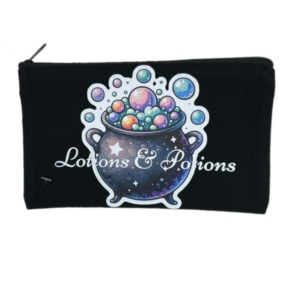 The Blind Medium | Black Canvas Cosmetics Makeup Pouch Bag Lotions & Potions - Picture 2 of 6